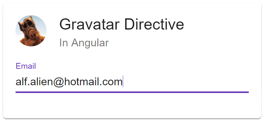 Gravatar Directive in Angular